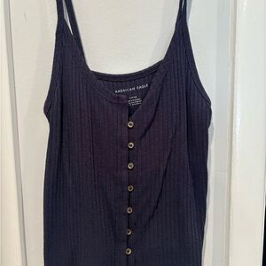 American Eagle Outfitters Navy Button-Front Camisole
